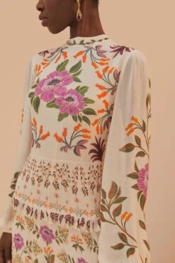 Cream Winter Garden Ruffle Maxi Dress 8 Cream Winter Garden Ruffle Maxi Dress -Farm Rio 325372 03 4bdc61b4 90cb 44ef 8dfd e88b38c09928