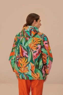 Multicolor Banana Leaves Ski Jacket 11 Multicolor Banana Leaves Ski Jacket -Farm Rio 325710 05