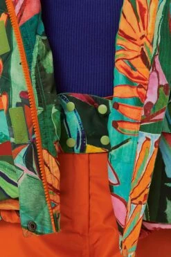 Multicolor Banana Leaves Ski Jacket 13 Multicolor Banana Leaves Ski Jacket -Farm Rio 325710 06