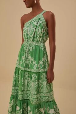 Green Sweet Garden Maxi Dress -Farm Rio 327193 03