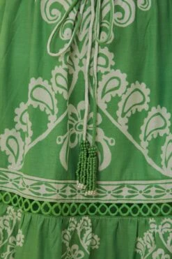 Green Sweet Garden Maxi Dress -Farm Rio 327193 05
