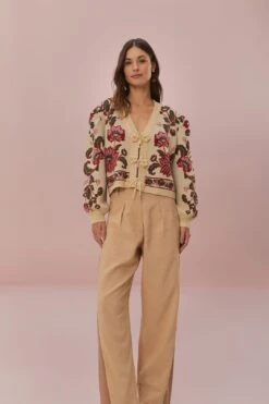 Bicolor High Waist Pants -Farm Rio 328668 03