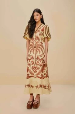 Off-White Milani Euroflax™ Premium Linen Maxi Dress