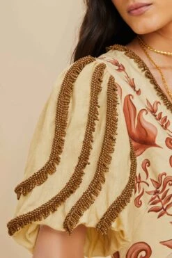 Off-White Milani Euroflax™ Premium Linen Maxi Dress -Farm Rio 328798 03