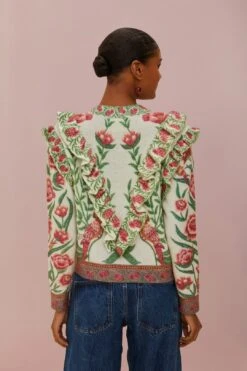 Cream Ainika Delicate Knit Cardigan 5 Cream Ainika Delicate Knit Cardigan -Farm Rio 328995 03 477e23c7 ec3b 443a 84c6 f00d686b8845