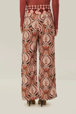 Brown Pineapple Jewelry Pants -Farm Rio 329097 04