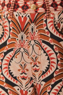 Brown Pineapple Jewelry Pants -Farm Rio 329097 05