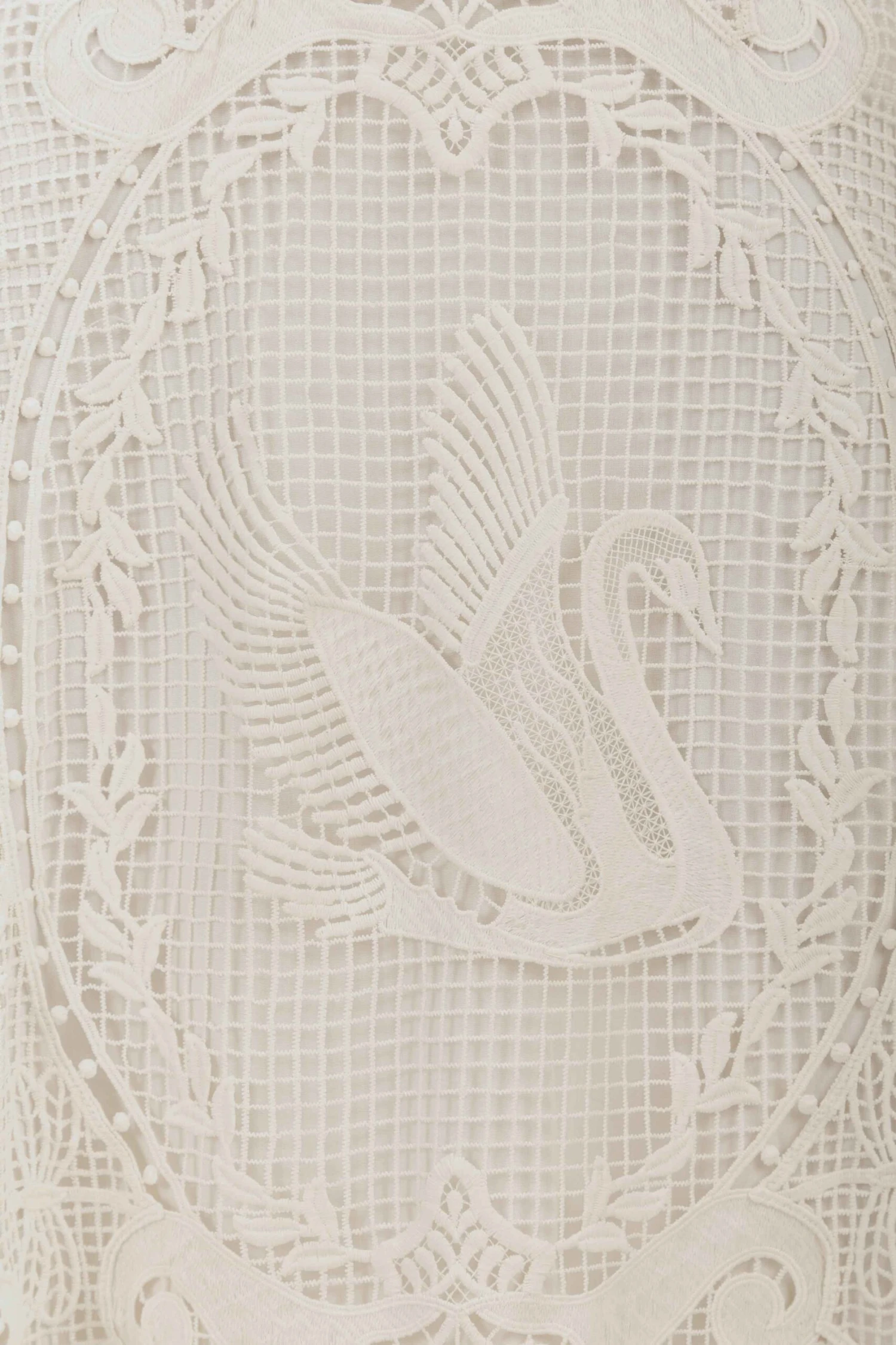 Off-White Swan Lake Guipure Midi Skirt 7 Off-White Swan Lake Guipure Midi Skirt - Image 7