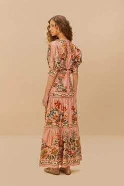 Pink Garden Delight Short Sleeve Maxi Dress 7 Pink Garden Delight Short Sleeve Maxi Dress -Farm Rio 331854 04 f61f58cc 75f6 4864 b406 d001ee353154