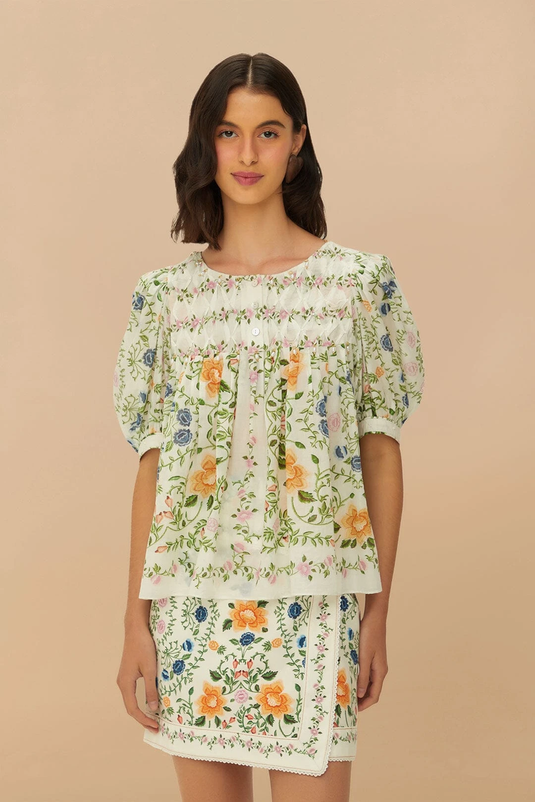 Off-White Folk Floral Mini Skirt 3 Off-White Folk Floral Mini Skirt - Image 3