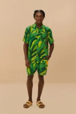 Green Banana Aquarela LENZING™ ECOVERO™ Viscose Shorts