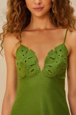 Green Monstera Embroidered Euroflax™ Premium Linen Midi Dress 7 Green Monstera Embroidered Euroflax™ Premium Linen Midi Dress -Farm Rio 335747 03 ac605c6b 8098 4de7 9e08 0af8efa943e2