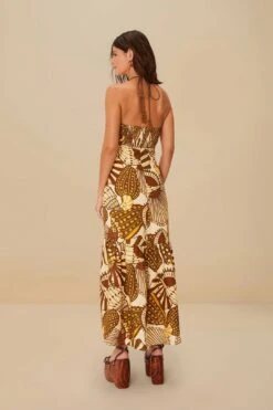 Sand Shell Mix Euroflax™ Premium Linen Maxi Dress -Farm Rio 335818 04 be8410c6 7457 4393 945f 9c248f9bf8c4