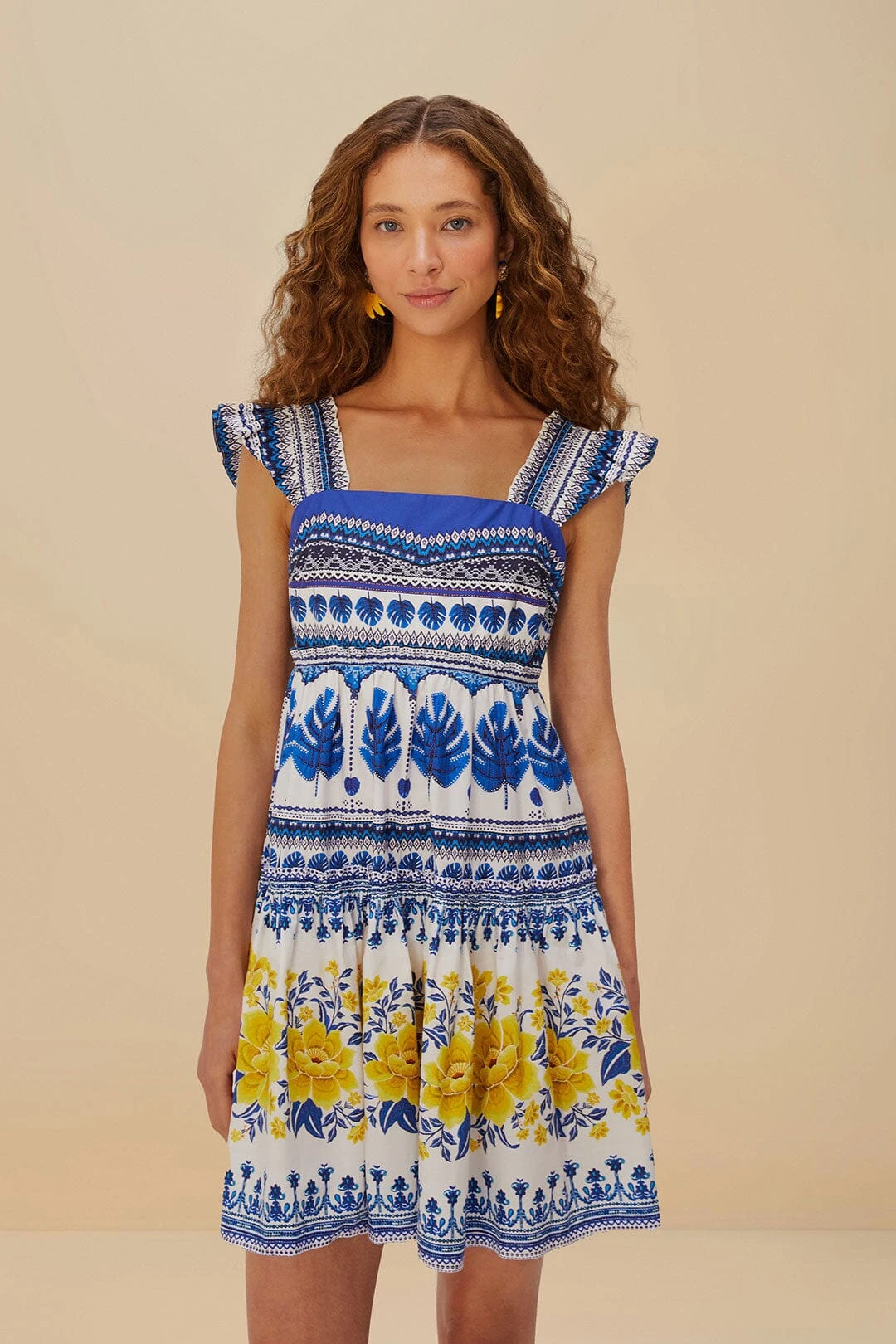 Off-White Zuli Organic Cotton Mini Dress 1 Off-White Zuli Organic Cotton Mini Dress