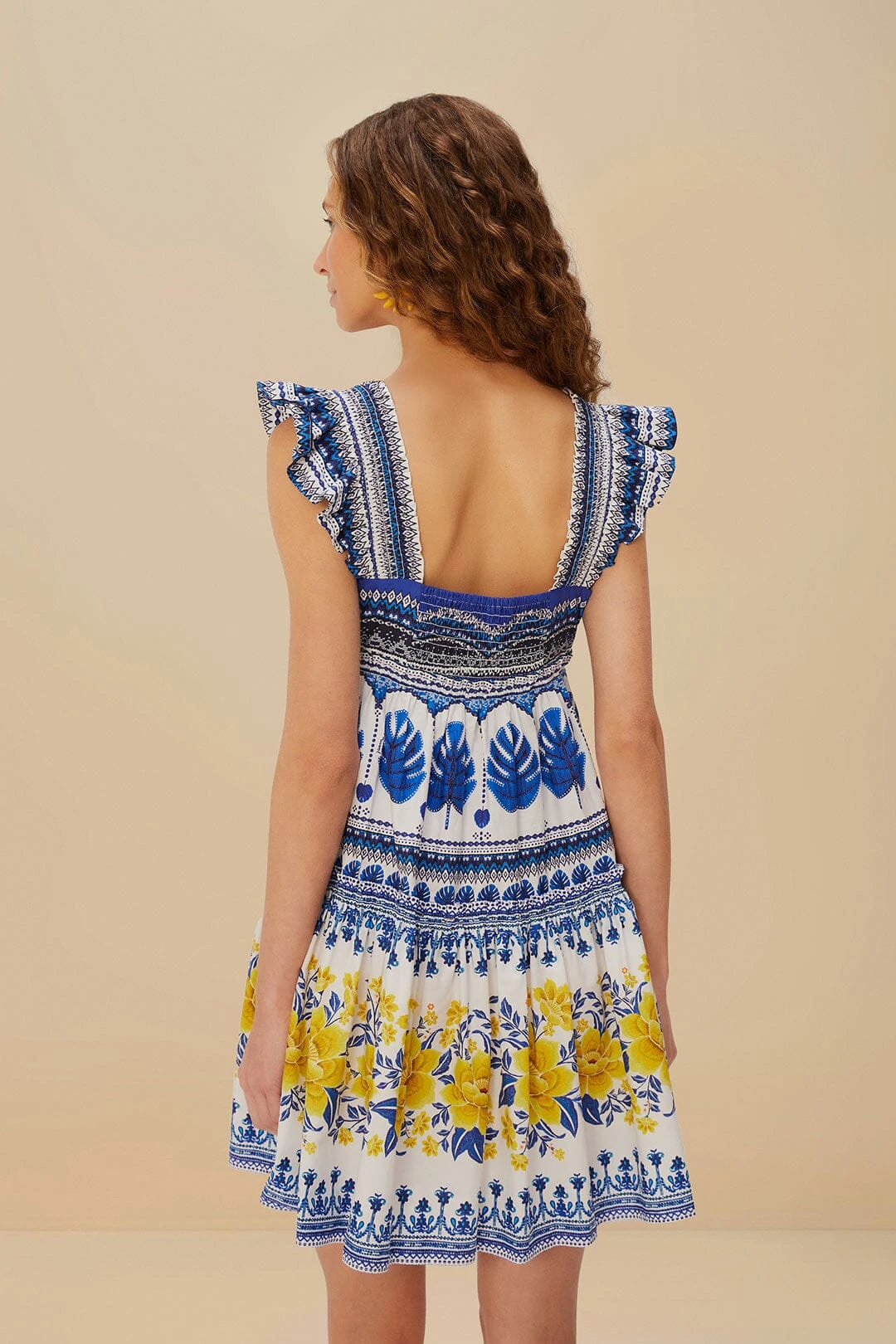 Off-White Zuli Organic Cotton Mini Dress 2 Off-White Zuli Organic Cotton Mini Dress - Image 2