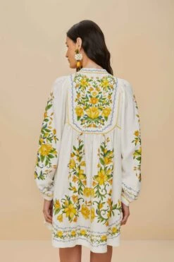 Off-White Sicily LENZING™ ECOVERO™ Euroflax™ Mini Dress 7 Off-White Sicily LENZING™ ECOVERO™ Euroflax™ Mini Dress -Farm Rio 335979 04