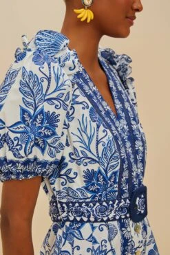 Off-White Shell Garden Organic Cotton Romper