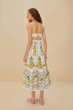 Off-White Sicily Organic Cotton Midi Dress -Farm Rio 336275 04 d70111c9 8853 4678 9f13 db653c308926