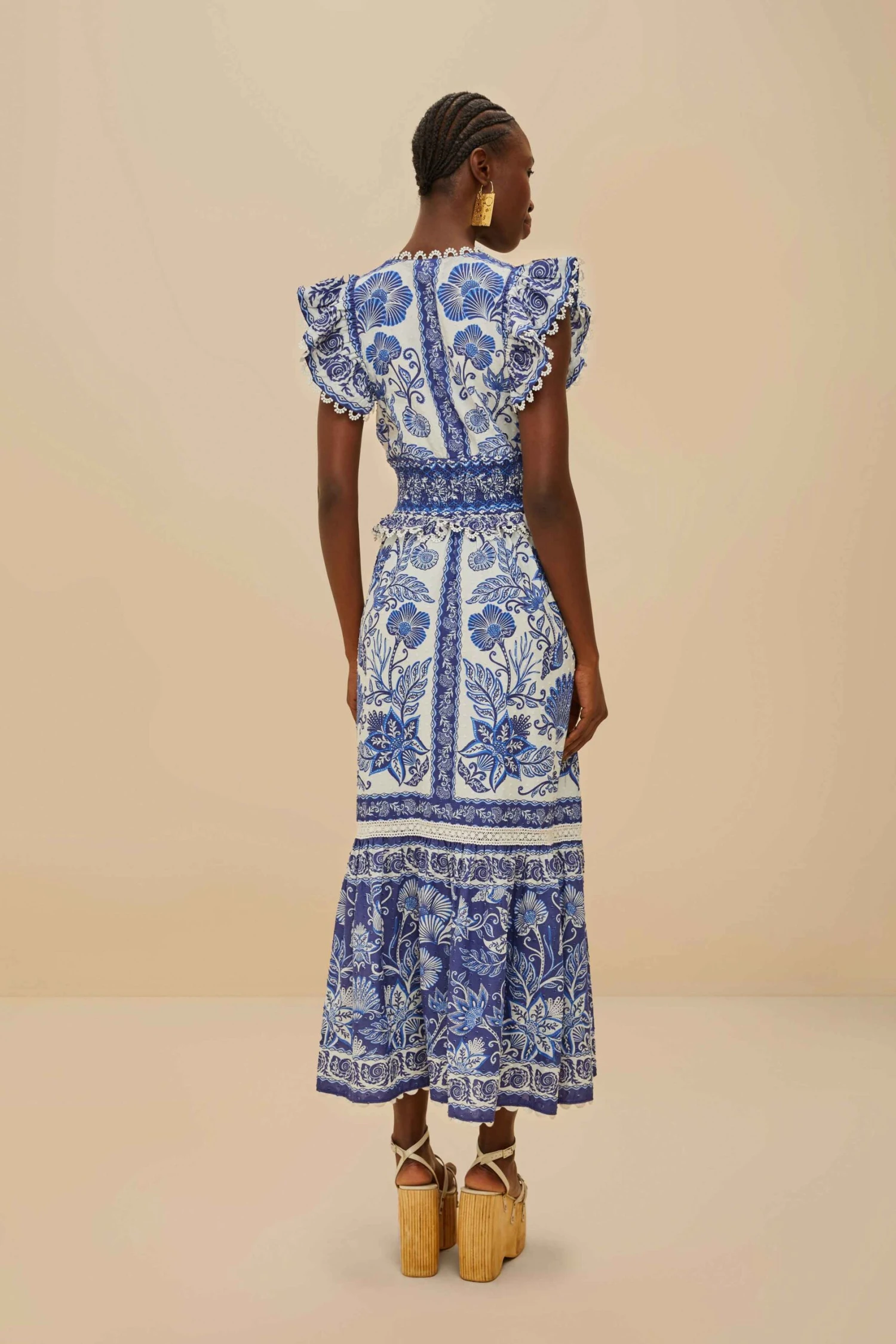 Off-White Shell Garden Maxi Dress 4 Off-White Shell Garden Maxi Dress - Image 4