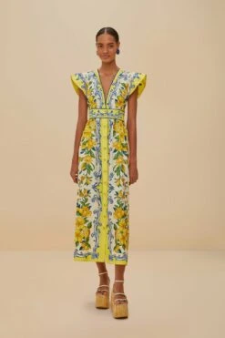 Off-White Sicily Scarf Organic Cotton Maxi Dress