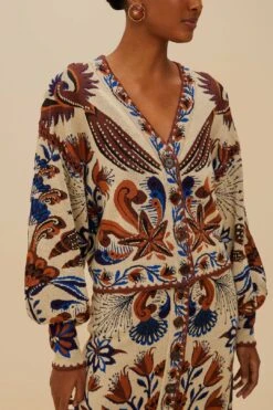 Sand Nature Land Knit Cardigan 10 Sand Nature Land Knit Cardigan -Farm Rio 336439 03 3e24ff49 9be1 443e a33c fc3f8e7fbfd7