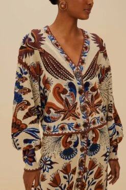 Sand Nature Land Knit Cardigan 14 Sand Nature Land Knit Cardigan -Farm Rio 336439 03 66d965b9 e8bd 47d5 b108 ddfa8c419f78