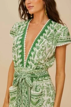 Green River Ride LENZING™ ECOVERO™ Euroflax™ Jumpsuit -Farm Rio 336446 03