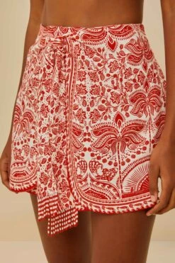 Red River Ride LENZING™ ECOVERO™ Euroflax™ Shorts -Farm Rio 336455 03