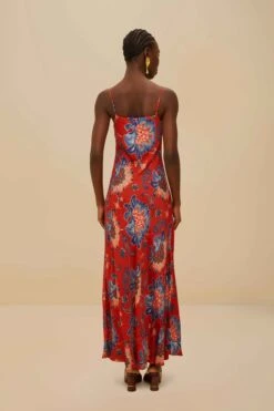 Red Luang LENZING™ Maxi Dress -Farm Rio 336535 04