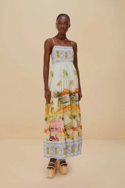 Multicolor Aracati Maxi Dress