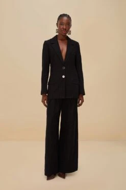 Black Eyelet Blazer -Farm Rio 336696 02 5a9cdd8b f48f 4637 b0d6 c9a78e9fb5e1