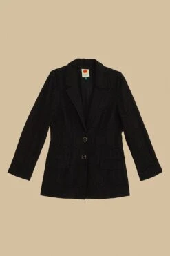 Black Eyelet Blazer -Farm Rio 336696 06