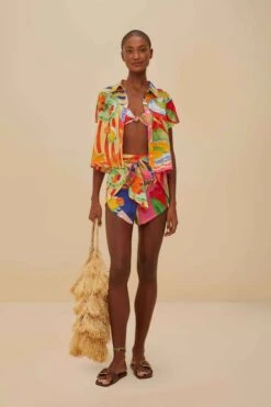 Multicolor Summer Picnic Shorts