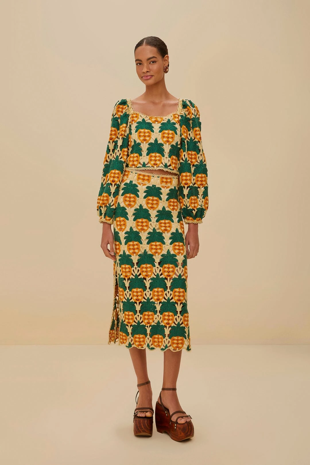 Sand Pineapple Crochet Skirt 1 Sand Pineapple Crochet Skirt