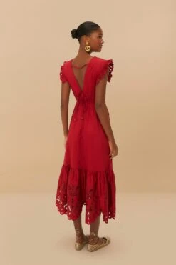 Red Butterfly Cut-Out Midi Dress -Farm Rio 337217 04 b4c72d1a 7469 4dc3 b363 f788ee00e5ca