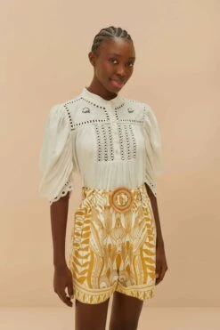 Off-White Lace Nature Shorts