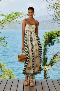Off-White Milani Cocopalm Maxi Dress