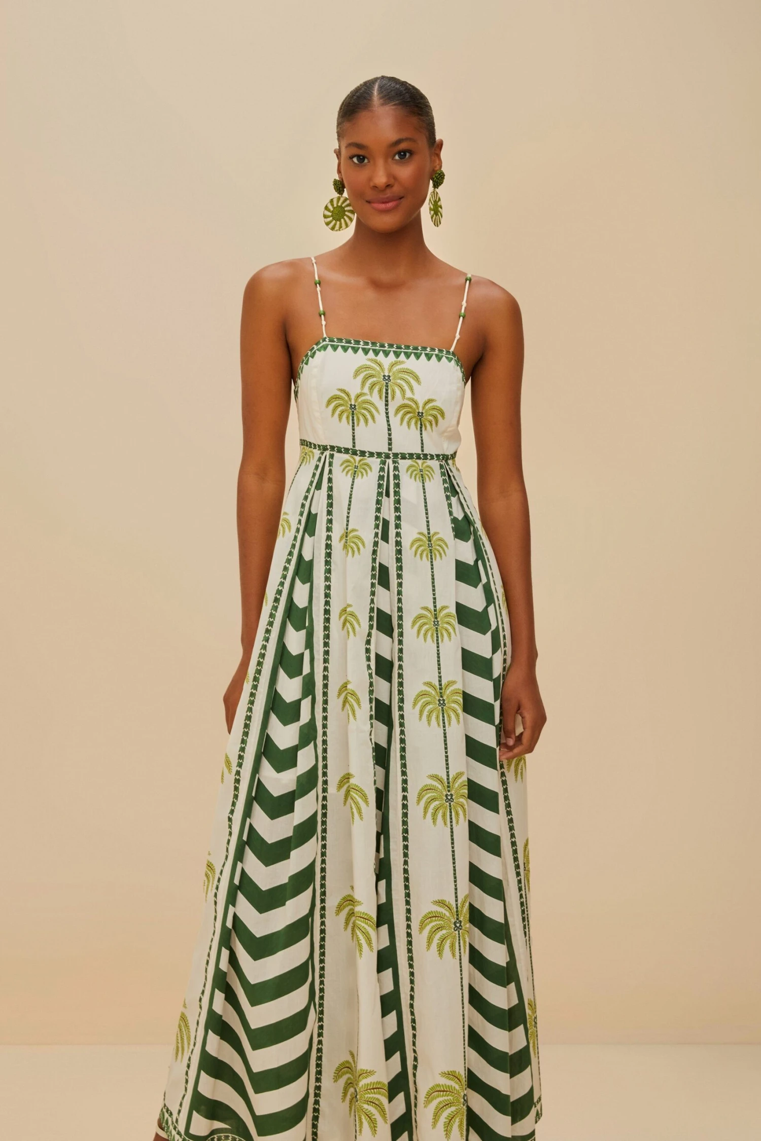 Off-White Milani Cocopalm Maxi Dress 2 Off-White Milani Cocopalm Maxi Dress - Image 2