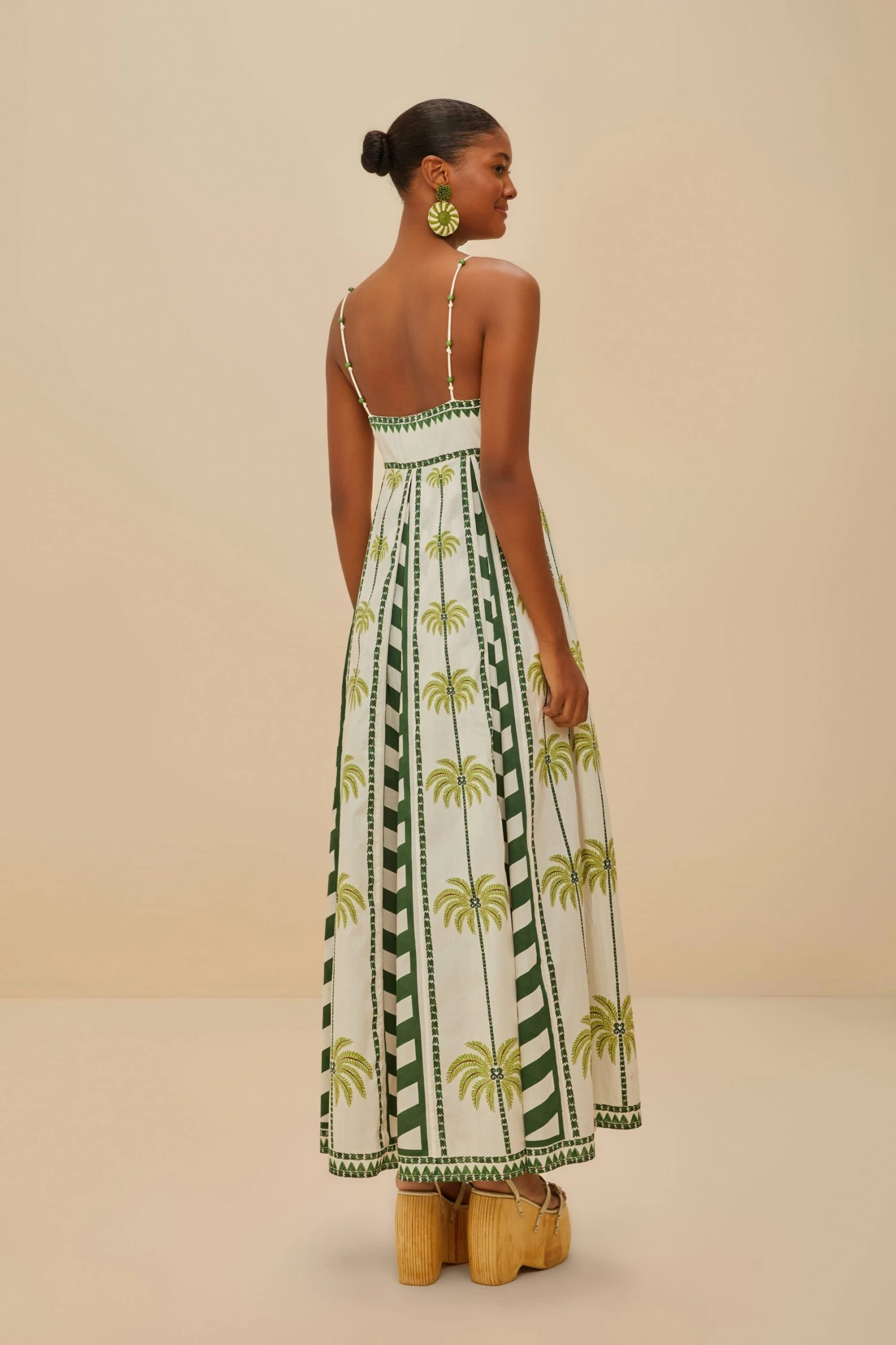 Off-White Milani Cocopalm Maxi Dress 3 Off-White Milani Cocopalm Maxi Dress - Image 3