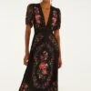 Farm Rio Black Belle Garden Lenzing™ Ecovero™ Viscose Maxi Dress