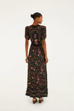 Farm Rio Black Belle Garden Lenzing™ Ecovero™ Viscose Maxi Dress 7 Farm Rio Black Belle Garden Lenzing™ Ecovero™ Viscose Maxi Dress -Farm Rio 340027 04