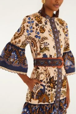 Farm Rio Pink Marvelous Garden Organic Cotton Mini Dress -Farm Rio 340074 03