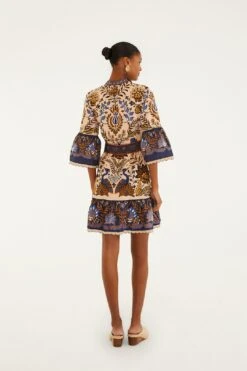 Farm Rio Pink Marvelous Garden Organic Cotton Mini Dress -Farm Rio 340074 04