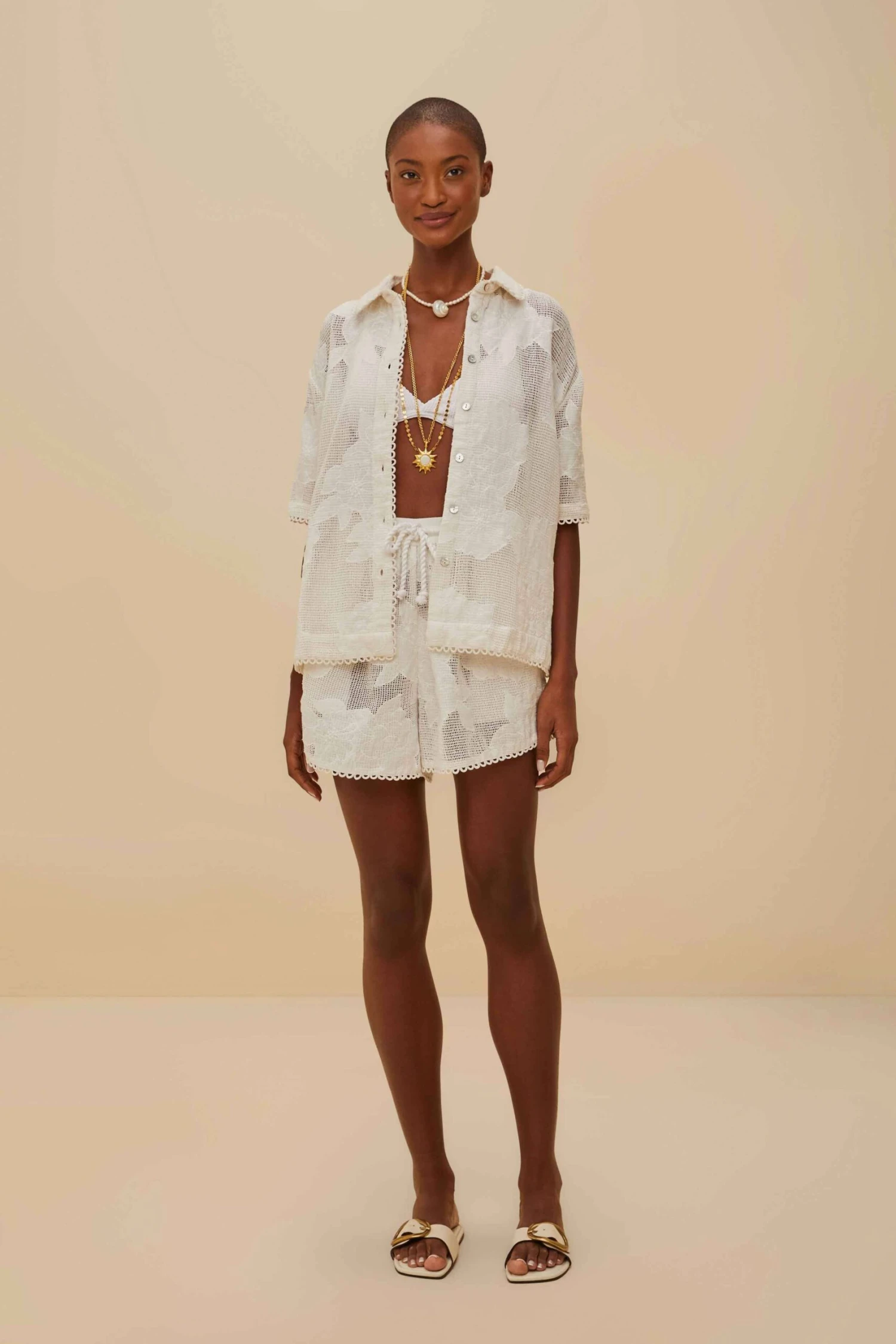 White Flower Shorts 1 White Flower Shorts