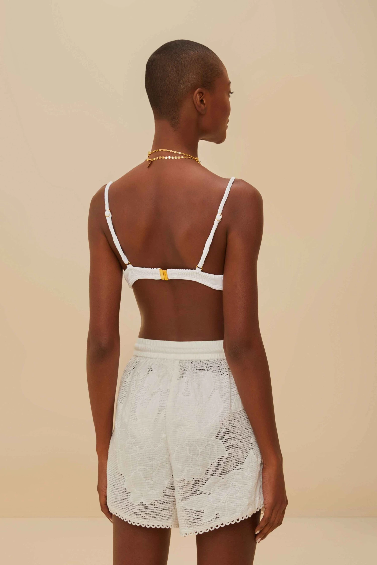 White Flower Shorts 3 White Flower Shorts - Image 3