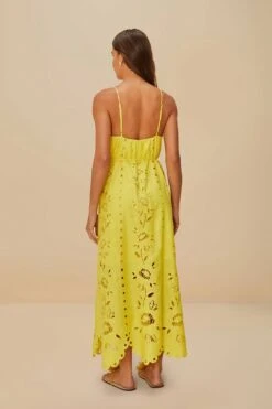 Yellow Richelieu Sleeveless LENZING™ ECOVERO™ Euroflax™ Maxi Dress 8 Yellow Richelieu Sleeveless LENZING™ ECOVERO™ Euroflax™ Maxi Dress -Farm Rio 341983 04 603c45d3 17df 49e7 bdfb f1332e5a9002