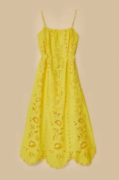 Yellow Richelieu Sleeveless LENZING™ ECOVERO™ Euroflax™ Maxi Dress 9 Yellow Richelieu Sleeveless LENZING™ ECOVERO™ Euroflax™ Maxi Dress -Farm Rio 341983 06