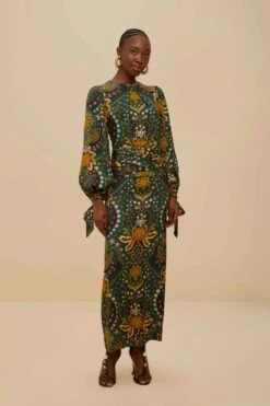 Black Jaipur LENZING™ ECOVERO™ Viscose Maxi Dress