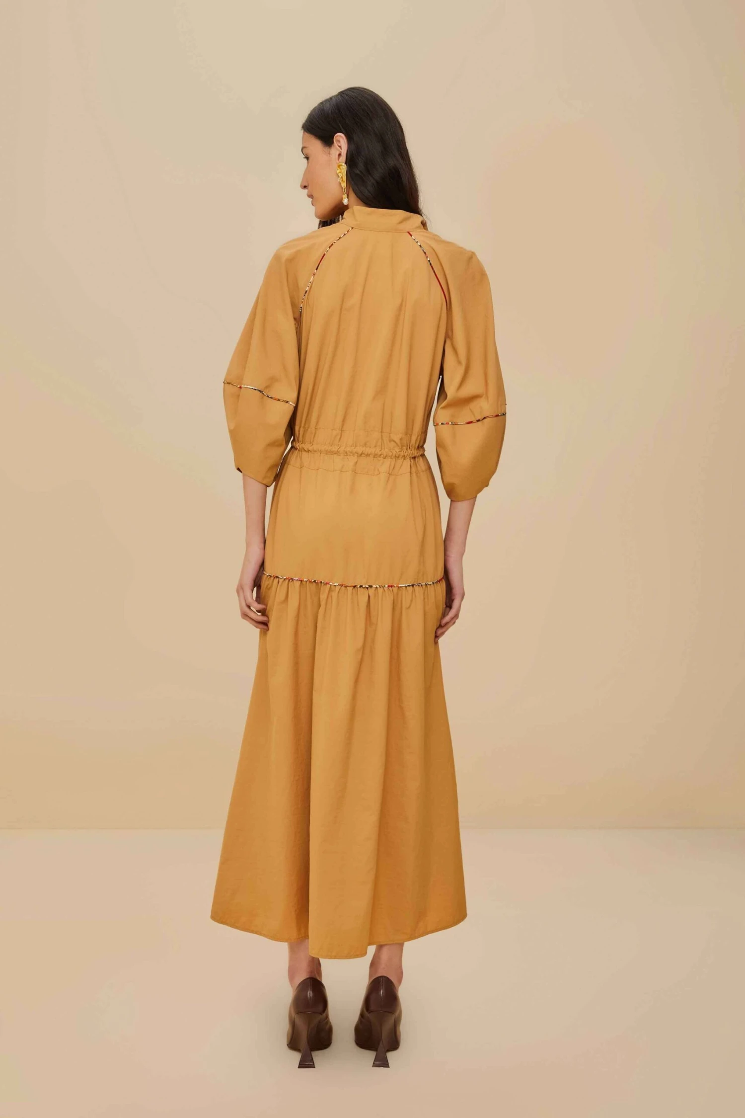 Caramel Chemise Midi Dress 4 Caramel Chemise Midi Dress - Image 4