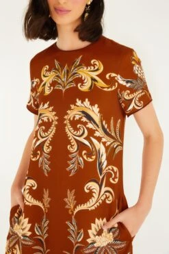 Farm Rio Orange Arabesque Paradise Lenzing™ Ecovero™ Viscose Maxi Dress -Farm Rio 346125 04